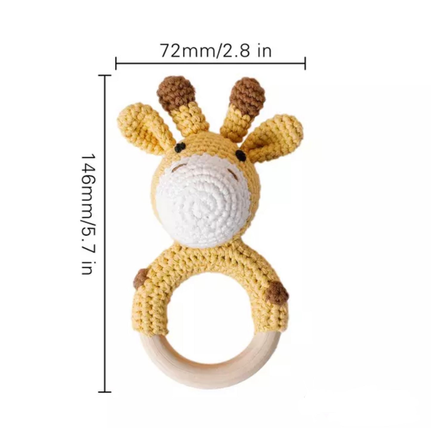 Crochet Giraffe Rattle