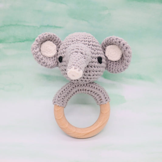 Crochet Elephant Rattle