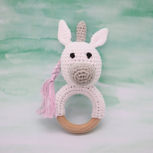 Crochet Unicorn Rattle