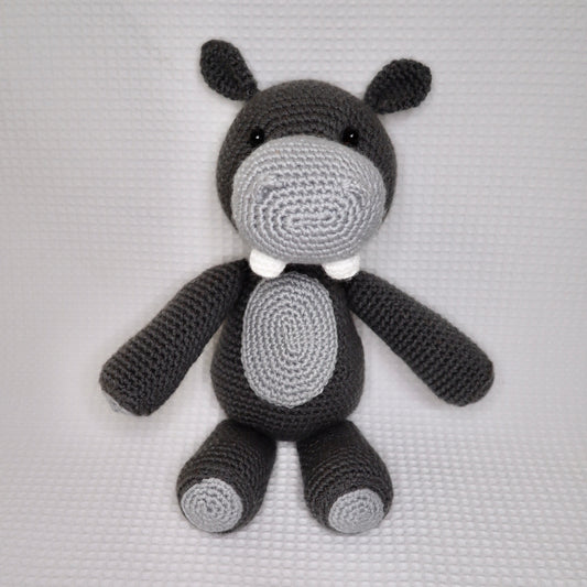 Hazel the Hippo Amigurumi Plush