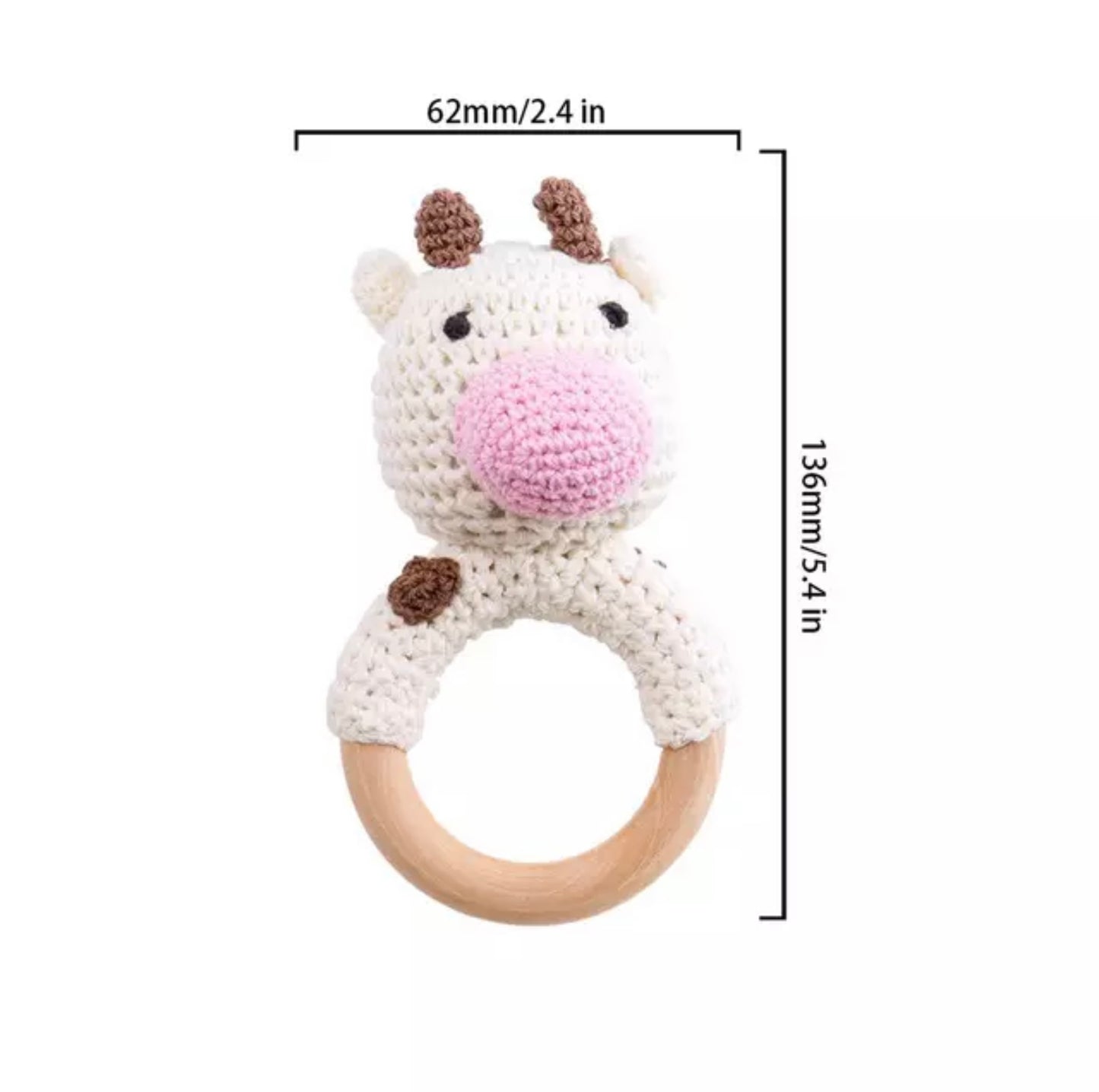 Crochet Cow Rattle